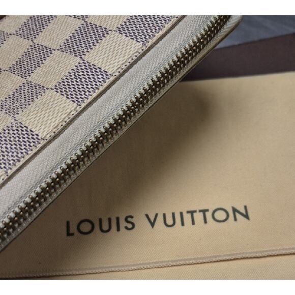 Louis Vuitton Limited Edition Damier Azure Illustre Hot Air Balloon Wallet EUC - Picture 9 of 11